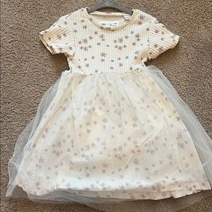 Zara Floral Tulle Kids Dress
